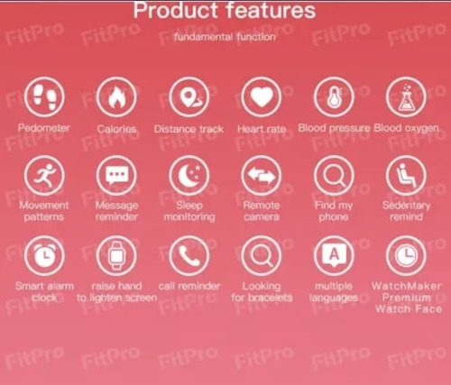 Imagen 6 de 9 de Reloj Inteligente Smartband Smartwatch M6 Pulsera Deportes