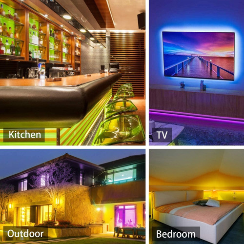 Tira Luces Led Bluetooth 5m Control App Usb Impermeable Rgb