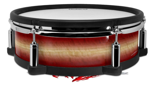 Skin Wrap Para Roland Pd-128 Tambor Madera Exotica Beeswing