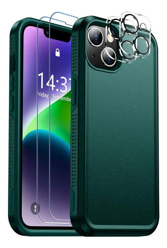 Funda Spidercase, Para iPhone, Protectora 360°, Verde Oscuro