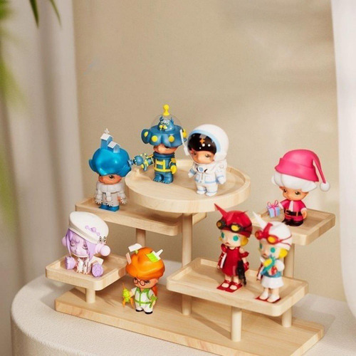 Estante De Madera Para Exhibir Accesorios Y 30x13,5x23cm