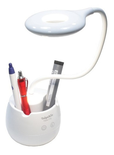 Imagen 5 de 7 de Lámpara De Escritorio Autónoma Flexible Blanco Lapicero Led