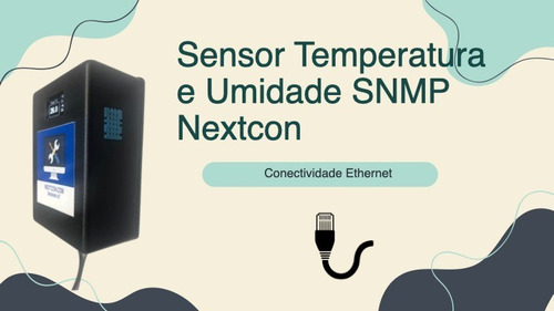 Monitor De Temperatura Umidade Datacenter Snmp Com Display