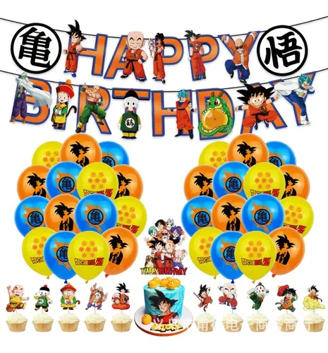 Set Decoración De Cumpleaños Dragon Ball Z dragon ball Set Decoración De Cumpleaños Dragon Ball Z