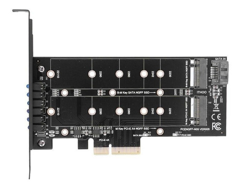 Pci-e 4x To Ngff Ssd Adapter Card B-key+m-key M.2 Ngff+nvme 