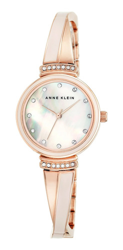 Reloj De Brazalete Rosado Y Amatista Rosa Con Cristales Amat