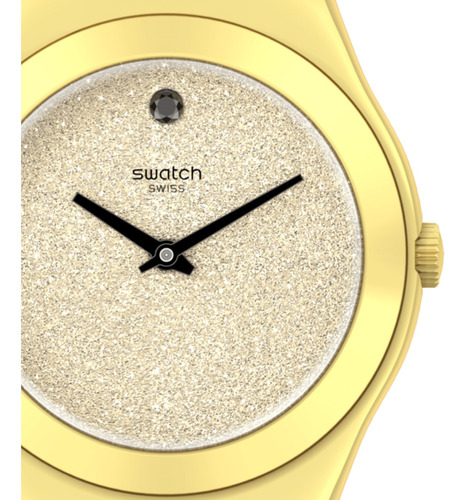 Reloj Swatch Azulia Ylg148gg Dorado Acero Inoxidable Mujer