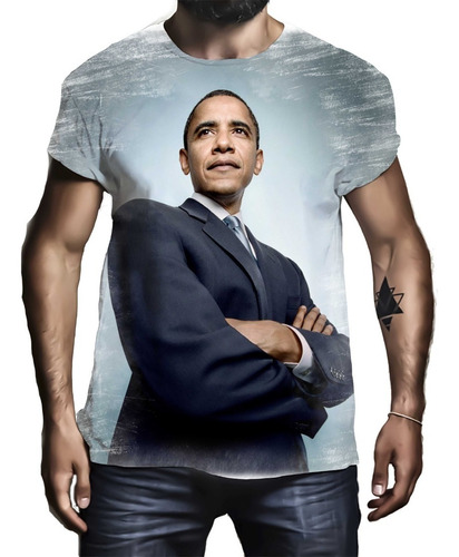 Camiseta Camisa Ex Presidente Lider Negro Barack Obama 5