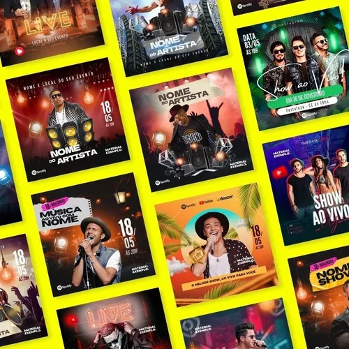 Super Pack Artes Canva Editáveis Para Shows E Eventos