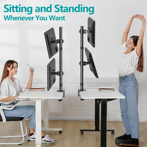 Soporte Vertical Para Monitor Doble, Soporte De Monitor Apil