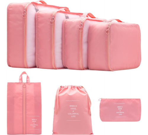 Set Bolsas Viajeras X 8 Piezas Organizadoras Equipaje Maleta