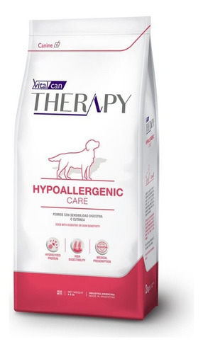 Alimento Vitalcan Therapy Hypoallergenic Care para perro todos los tamaños sabor mix en bolsa de 10 kg