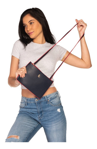 Imagen 6 de 6 de Crossbody Hpc Polo En Lisa Con Logo De La Marca