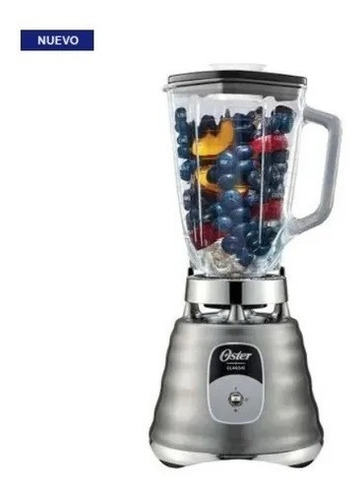 Licuadora 1 Velocidad Pulso Vaso Vidrio 700 W Oster Cromada