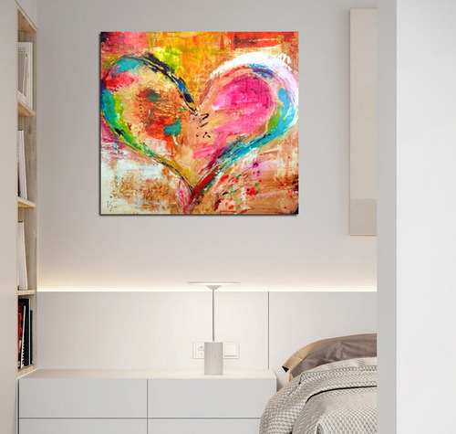 Vinilo Decorativo 30x30cm Corazon Heart San Valentin