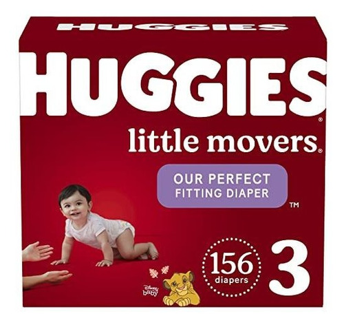 Huggies  156 Pañales Para Bebé Tamaño 3 (16-28 Libras)