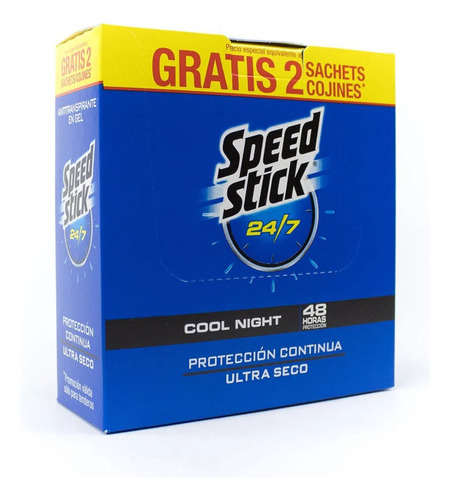 Desodorante Speed Stick Caja 18 Sobres Gel