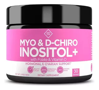 Myo-inositol & D-chiro Inositol En Polvo - 30 Servings