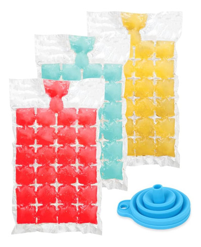 Elin Disposable Ice Cube Bags, 30 Pack Mold Trays, 720 Cu...