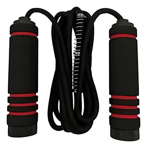 Corda Pular Profissional Treino Jump Ajustável Academia Cor Vermelho
