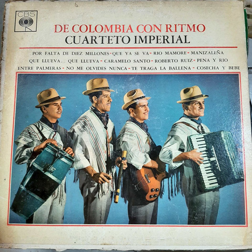 Vinilo Cuarteto Imperial De Colombia Con Ritmo C5