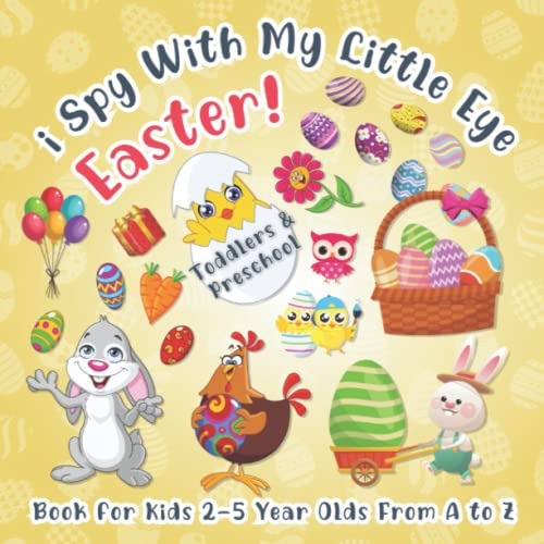 Book : I Spy With My Little Eye Easter Book For Kids 2-5...