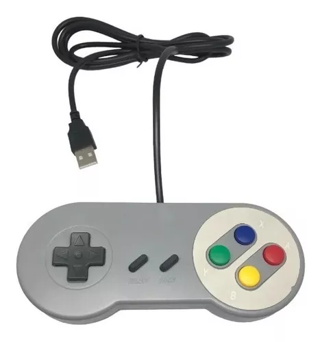 Controle Super Nintendo Snes Joystick Usb Emulador - Shopping Oi