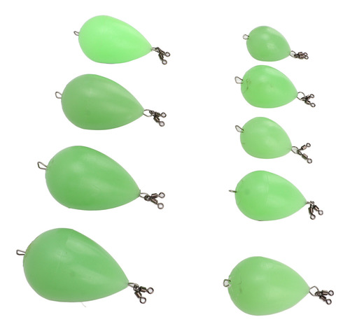 Luminous Throwing Aid Fish Float, 9 Piezas De Polipropileno