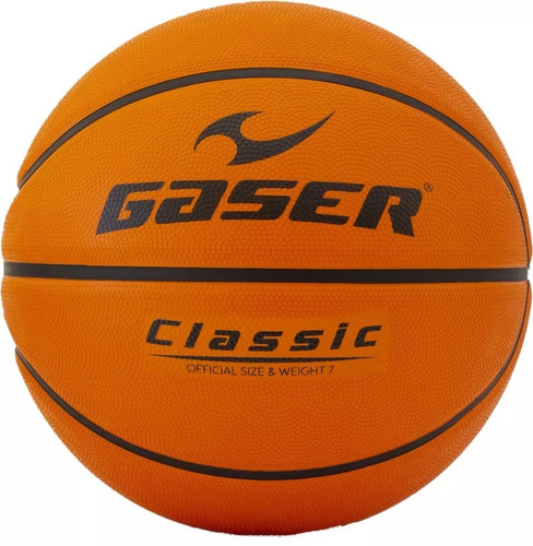 Balón Basketball Classic Hule No. 7 Gaser Color Naranja Tamaño 7