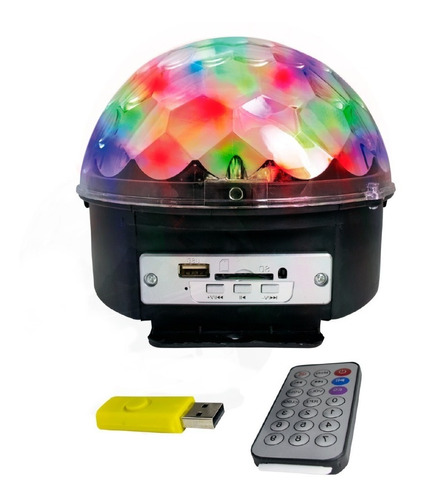 Bola Led Rgb Bluetooth Audioritmica Usb Sd Luz Parlante +pen