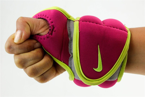 Enajenar Variedad estudio Muñequeras Nike C/peso 1.1 Kg Color Rosa Amarillo | Envío gratis