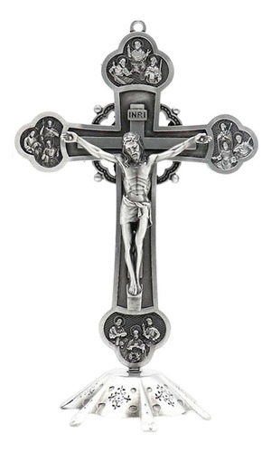 Cruz De Crucifixo De Pé Antigo, Decoração De Mesa De Arte