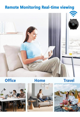 Mini Cámara Espía Cámara Oculta Wifi, 4k Más Pequeña...