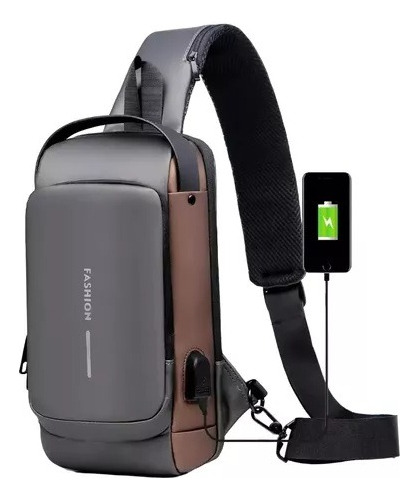 Bolso Cruzado Bandolera Antirrobo Impermeable Con Usb