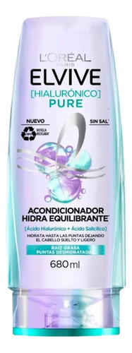 Loreal Hialuronico Pure Acondicionador Elvive 680 Ml