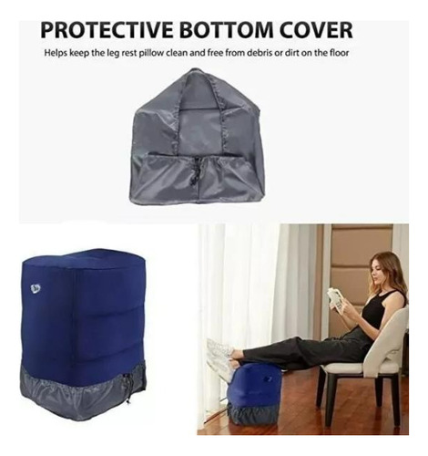 Almohada Cojín Mueble Cama Inflable Pouff Para Viajes Carro