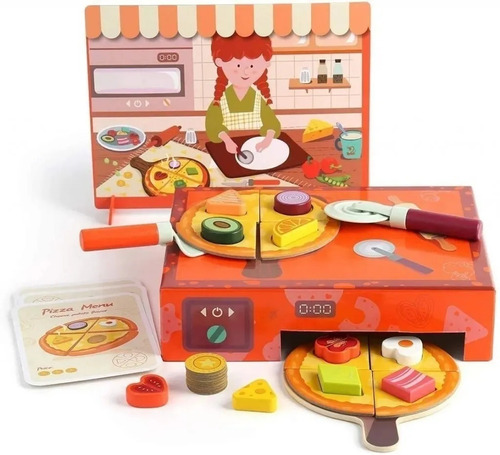 Pizza Puzzle Juego Didactico De Comidas Top Bright Tpb079