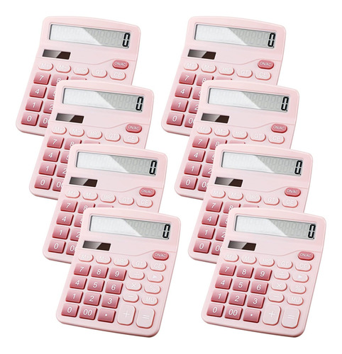 Calculadora De Escritorio Basica Konohan Rosa X8