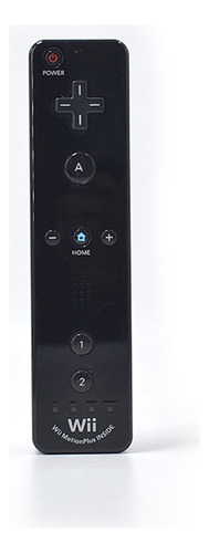 Control Wiimote Motion Plus Negro Para Consola Nintendo Wii