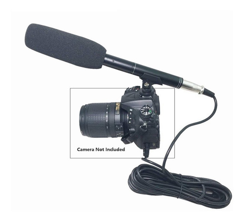 Microfono Condensador Shotgun Elefir B45 Boom Camara