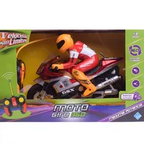 Comprar Moto A Radio Control Giro 360 Luz Y Sonido El Duende Azul