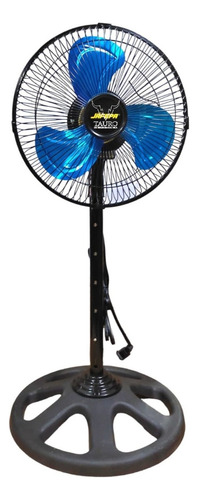 Ventilador De Pedestal 10 Pulgadas 3 Velocidades Mayoreo 6pz Estructura Negro Aspas Gris Diámetro 28 Cm Material De Las Aspas Metal