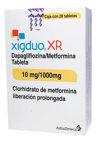 comprar Xigduo Xr Tabletas 10 Mg\u002F1000 Mg, 28 Tabletas