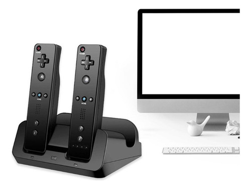 Carregador Dock Stand De Estação De Carregamento Para Wii U