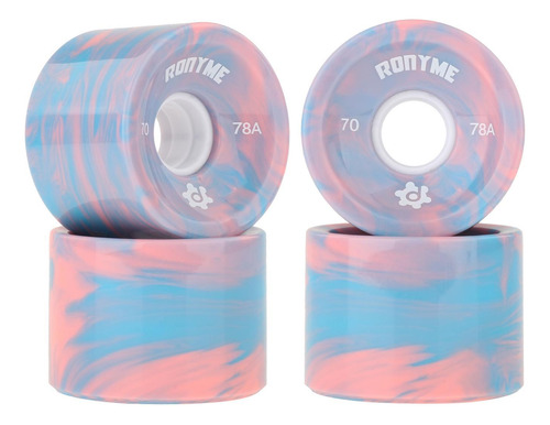 8 X Ruedas De Skate Duraderas 70x51 Mm Longboard Roller 78a