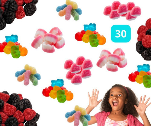 30 Pacotinhos Balas Páscoa Doces Para Cestas Lembrancinha