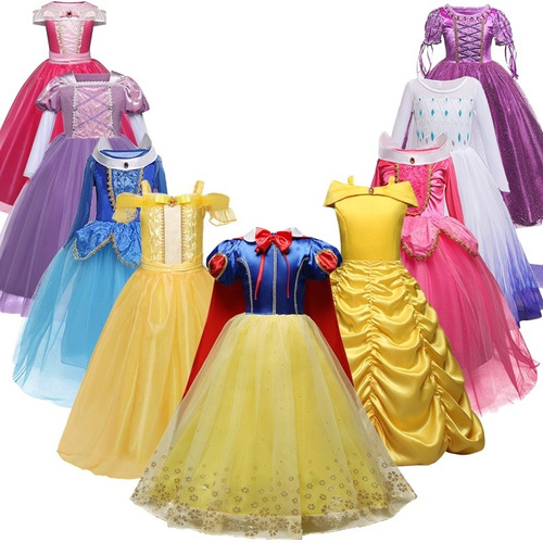 Disfraz Princesa Blanca Nieves Sofia Rapunzel Vestido Fiesta