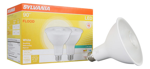 Sylvania 90w Bombilla Led Equivalente Lampara Par38 2 Pack