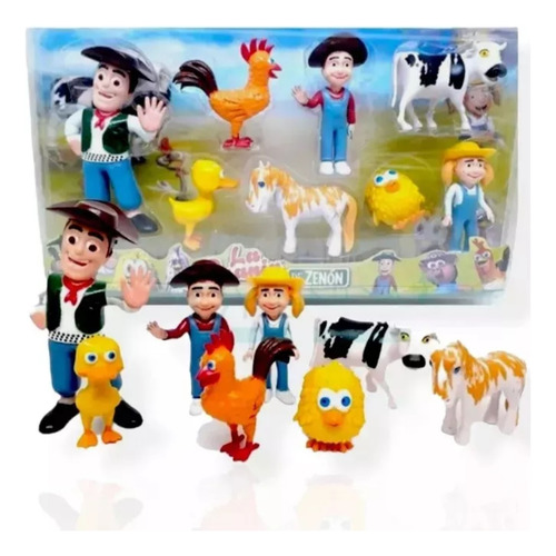 Muñecos De La Granja De Zenon - Set X 8 Figuras