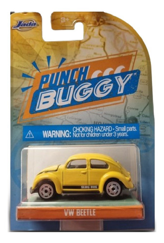 Jada Toys Punch Buggy Slug Bug Vw Beetle Fusca Amarelo